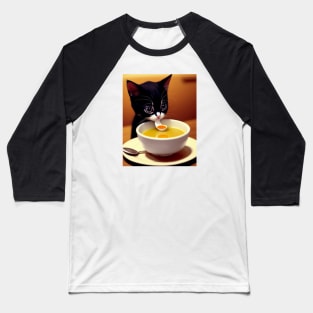 Cute black cat Baseball T-Shirt